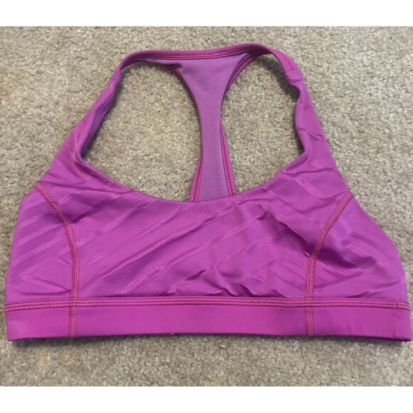 LULULEMON Women's Hot Like Agni Sports Bra Athletic Wear Yoga Gym Pink Size 8 - Picture 5 of 7